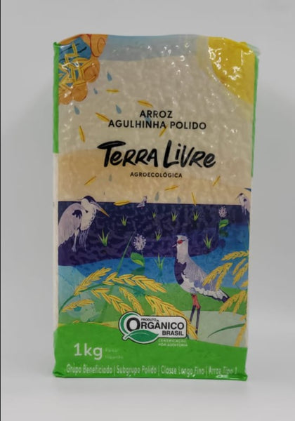 Pacote de arroz polido
